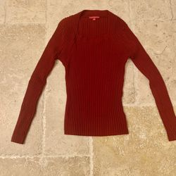 Long Sleeve Stretchy Blouse Size M