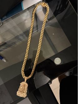 10mm cuban link chain 14k gold plated