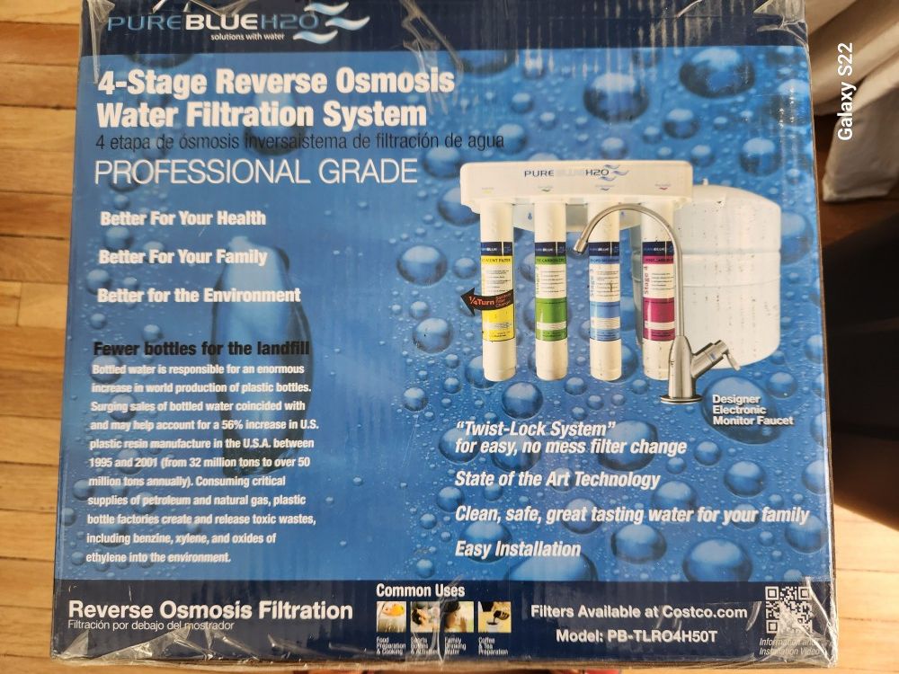 Reverse OSMOSIS Water Filtration System - New Still In Original Box 