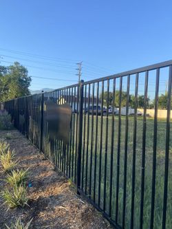 New 58"H X94"W metal fence with spear ublic security