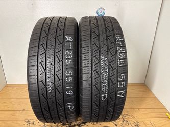 2 tires 235 55 19 Continental Crosscontact lx25 high tread