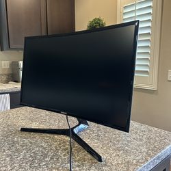 Samsung - 24" Curved Monitor - Black