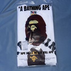 A Bathing Ape T shirt- White (L)