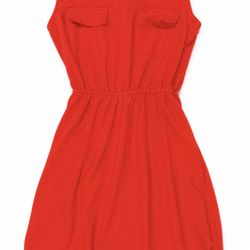 Red Monteau Sleeveless Dress – Size Small 