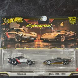 2026 Hot Wheels Car Culture Cyberpunk 2077 Twin Pack Porsche 930 & Quadra
