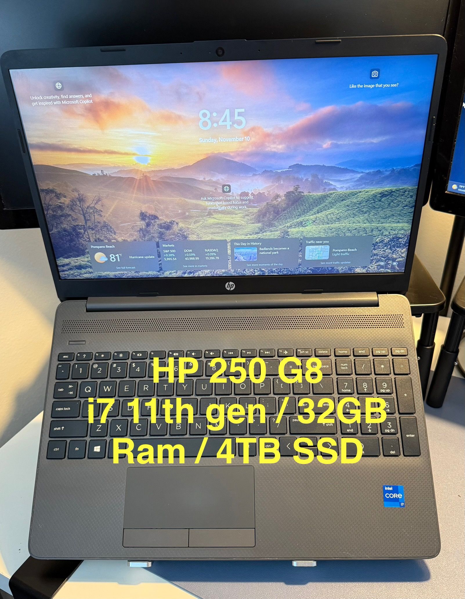 HP 250 G8 i7 11th Gen / 32GB Ram / 4TB SSD