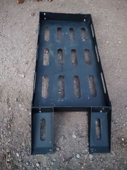 Black Metal Vented Rack Shelf