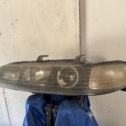 Integra Type R Headlights Black Housing 