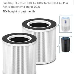 Mooka B-DO2L 2pk Air Purifier Filters
