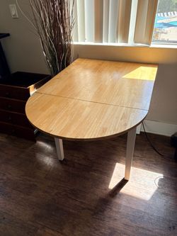 Dining Half Table with Drop Leaf