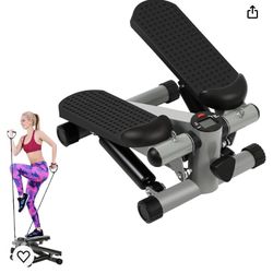 Mini Stepper Exercise Machine With Resistance Band