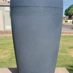 Vigoro Remy Gray Resin Gray Decorative Planter (17 in. L x 17 in. W x 28 in. H)