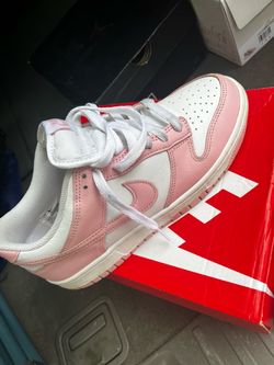Nike dunks pink/white