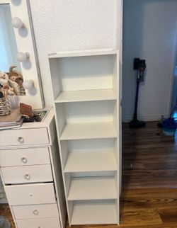 White shelf