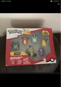 Pokemon Battle Ready Figure Multi-Pack 6 Figure Charmander Pikachu Squirtle NIB
