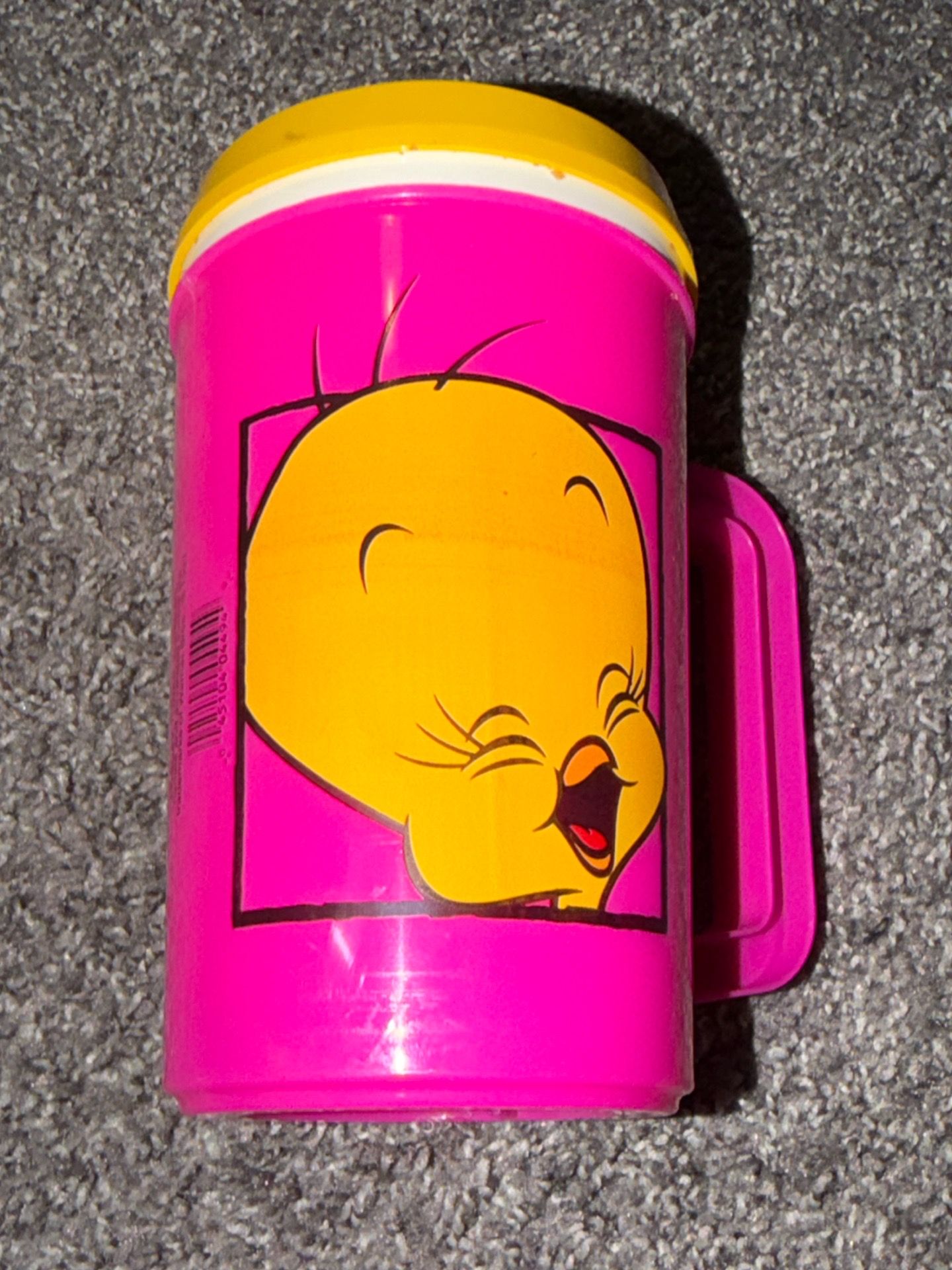 Super Thermo Warner Bros. Looney Tunes Tweety Bird Insulated Beverage Cup Used