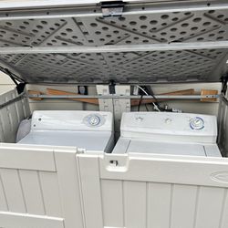 Electric Washer Dryer Plus Outdoor Shed