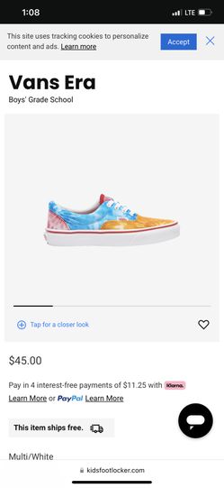 ****Tie Dye Vans 6.0 Boys $25******