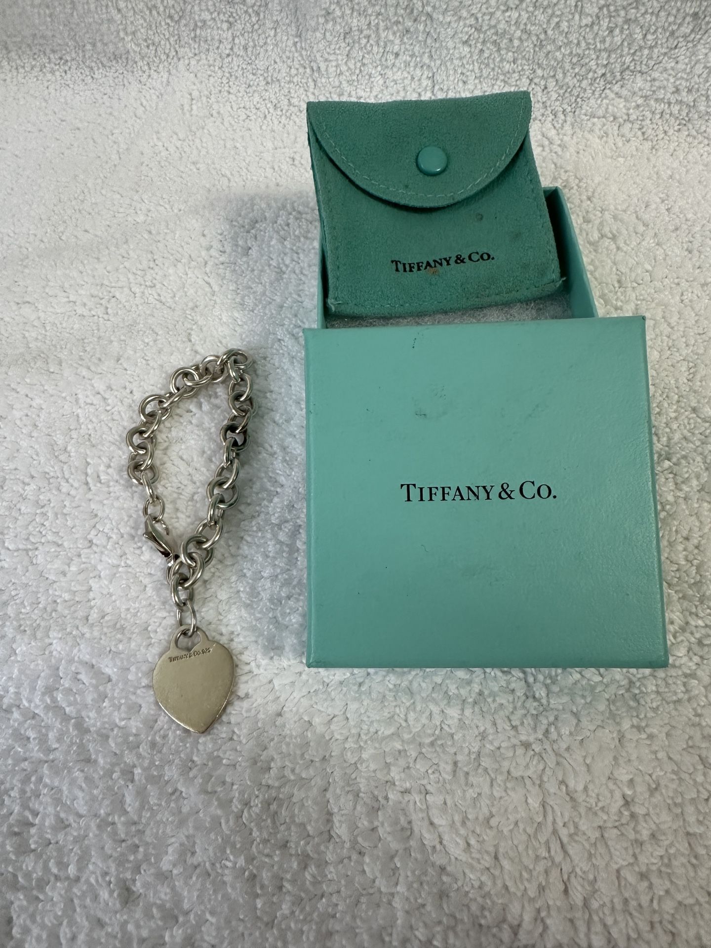 Tiffany Company 7” Silver Chain Bracelet