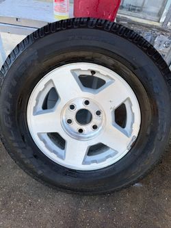 Used 17-inch LT OEM aluminum rim for Chevy/GMC truck or SUV.