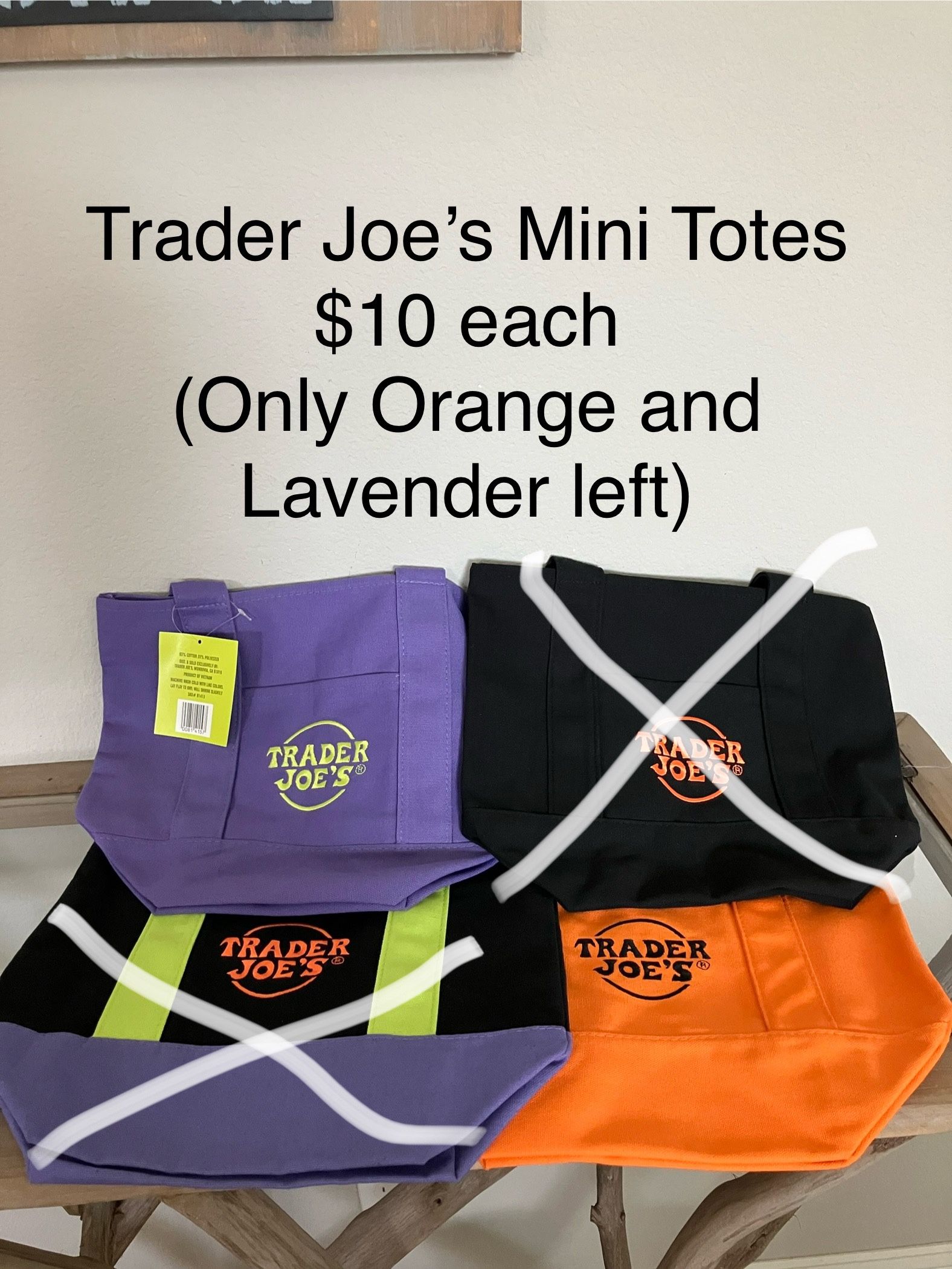 Trader Joe’s Mini Tote Bags