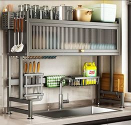 Over the sink dish rack