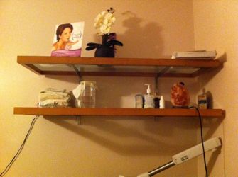 Wall shelves with glass $35.00 each