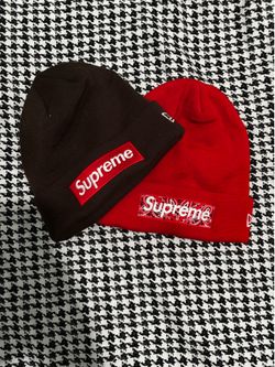 Supreme Beanie Bundle Red & Brown - Both
