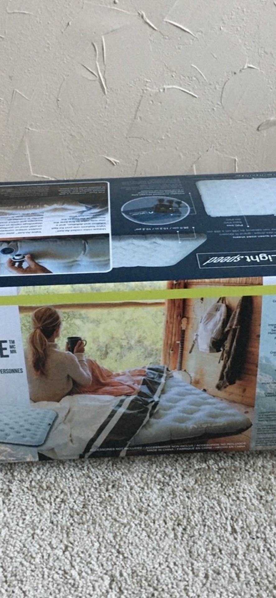 Inflatable Air Mattress with Battery Powered Pump