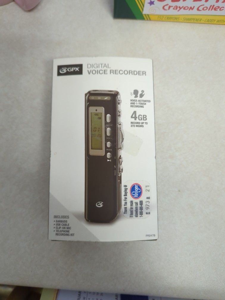GPX Digital Voice Recorder