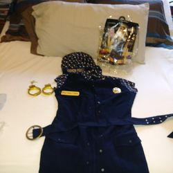 Police costume women medium