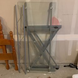 Glass Coffee Table With Wheel