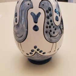 VINTAGE HAND PAINTED VASE NORWAY