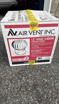 12" Wind Turbine Exhaust Fan