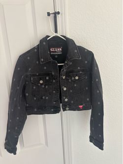 Guess pleasures polka dot jeans jacket small