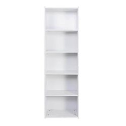 Bookcase 5 Tier Bookcase Bookshelf Storage Wall Shelf Organizer Display Stand Home Office, New