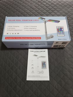 Solar Pool LED Light Fountain