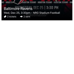 Houston texas vs Baltimore ravens 