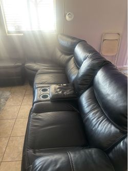 REAL LEATHER COUCHES