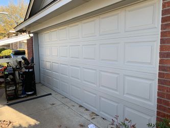 Garage door.