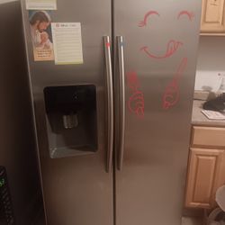 Silver Stainless Steel Samsung Refrigerator 