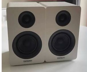 Sanyun SW208 3" Active Bluetooth 5.0 Bookshelf Speakers – 60W Carbon Fiber Speaker Unit - Built-In 24bit DAC Dynamic 3D Surround Sound 2.0 Computer PC