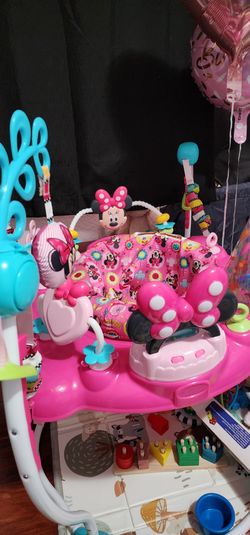 Baby Minnie mouse peekaboo activity jumper
