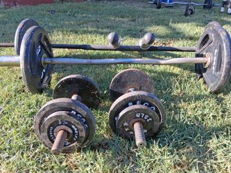 140 lbs Weights Set,,,plus accessories