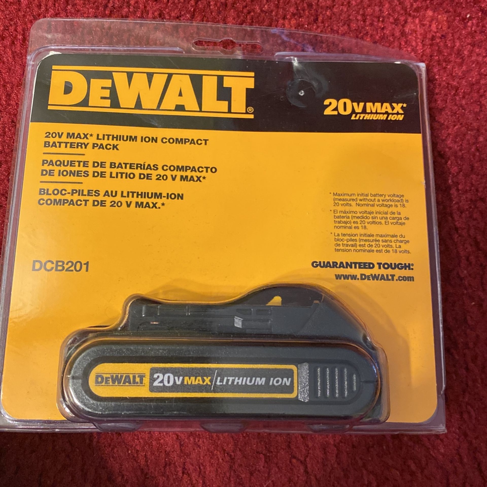 DeWALT 20v MAX Battery