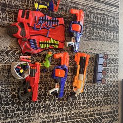 Nerf Guns And vest Etc