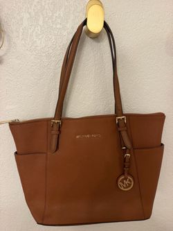 Michael Kors Brown Saffiano Leather Tote Bag