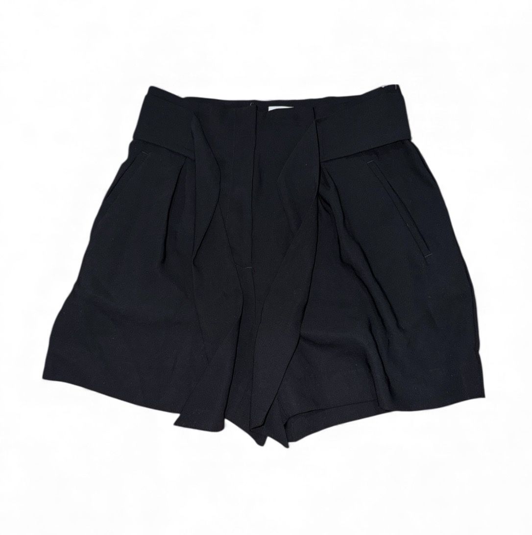 H&M Size 6 Women’s Dressy Casual Black Shorts Wide Leg High Rise Front Tie