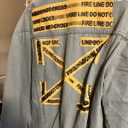 Off White Denim Large Men’s Jean Jacket