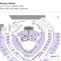 Morgan Wallen Floor Seats B3 2 Tickets Left